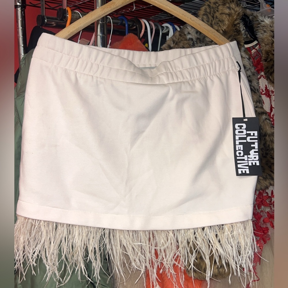 Future collective skirt with fringe NWT